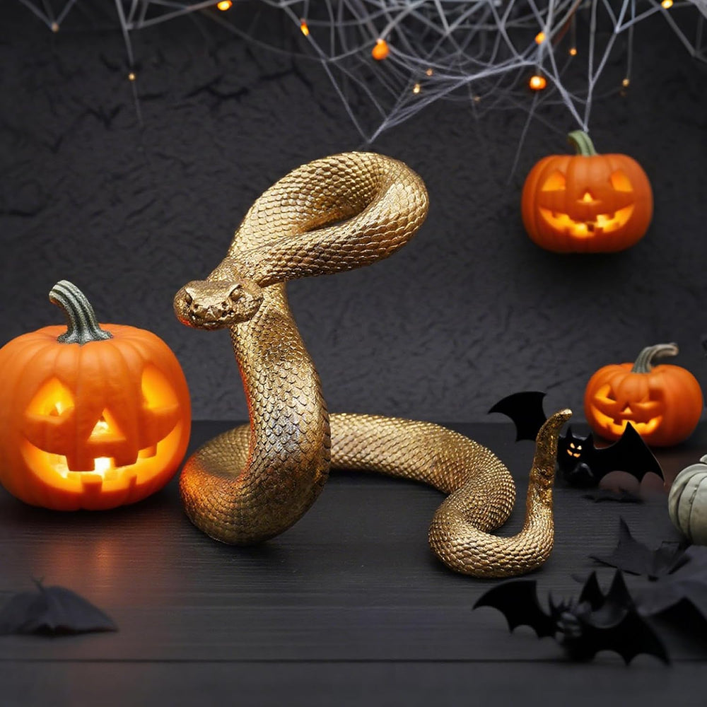 Guichifun Snake Statue Decor Halloween Decoration Collectible Figurines