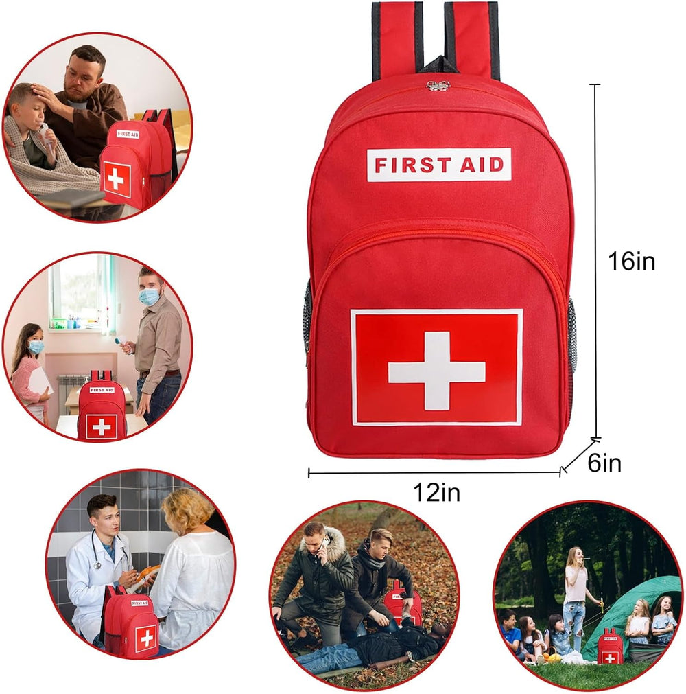 First Aid Backpack, Emergency Medical Backpack, Waterproof & Large Capaci...