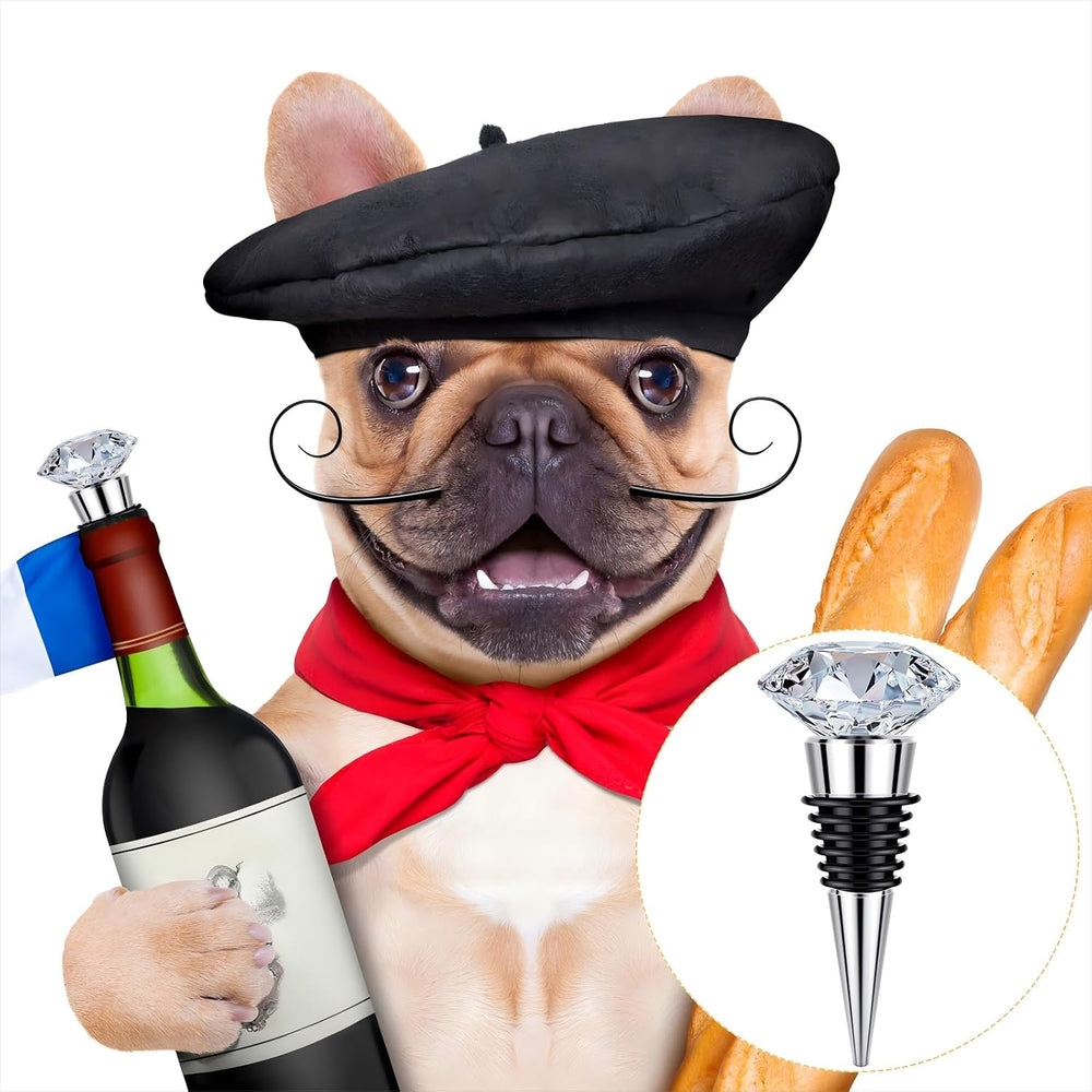 Honeydak 12 Pieces Stainless Steel Wine Bottle Stoppers Reusable Corks
