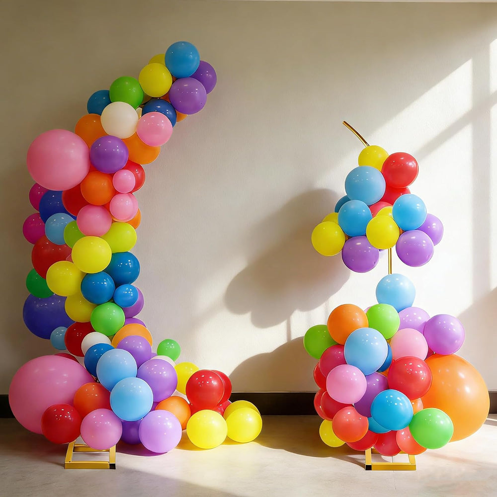 7.2ft and 5.9ft Half Balloon Arch Stand Kit with Heavy Duty Base, Comes with ...