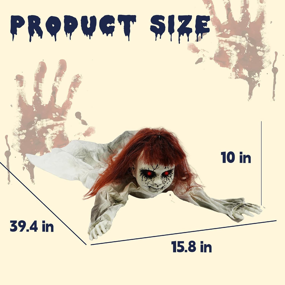 Halloween Scary Doll Groundbreaker Decorations Outdoor Animatronics