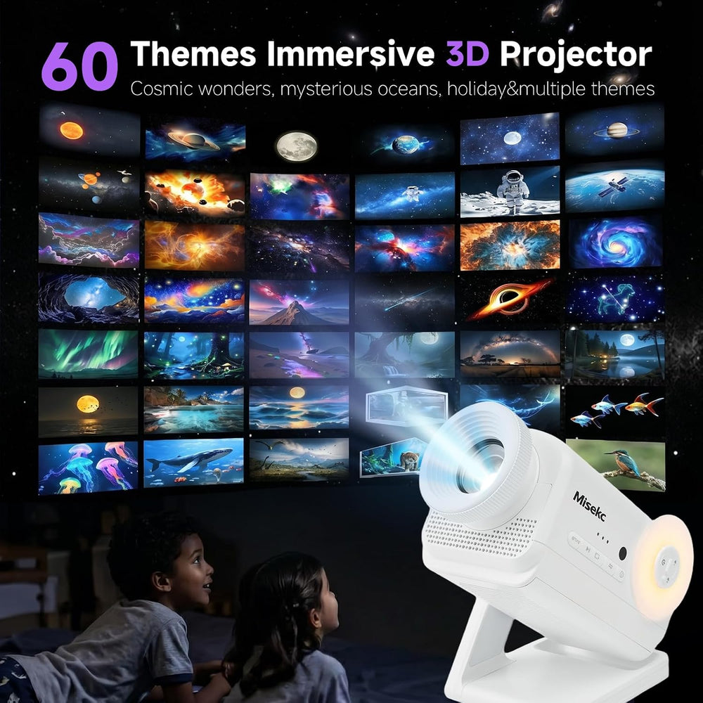 3D Galaxy Projector,HD Star Ocean Planetarium Night Light for Bedroom Decor