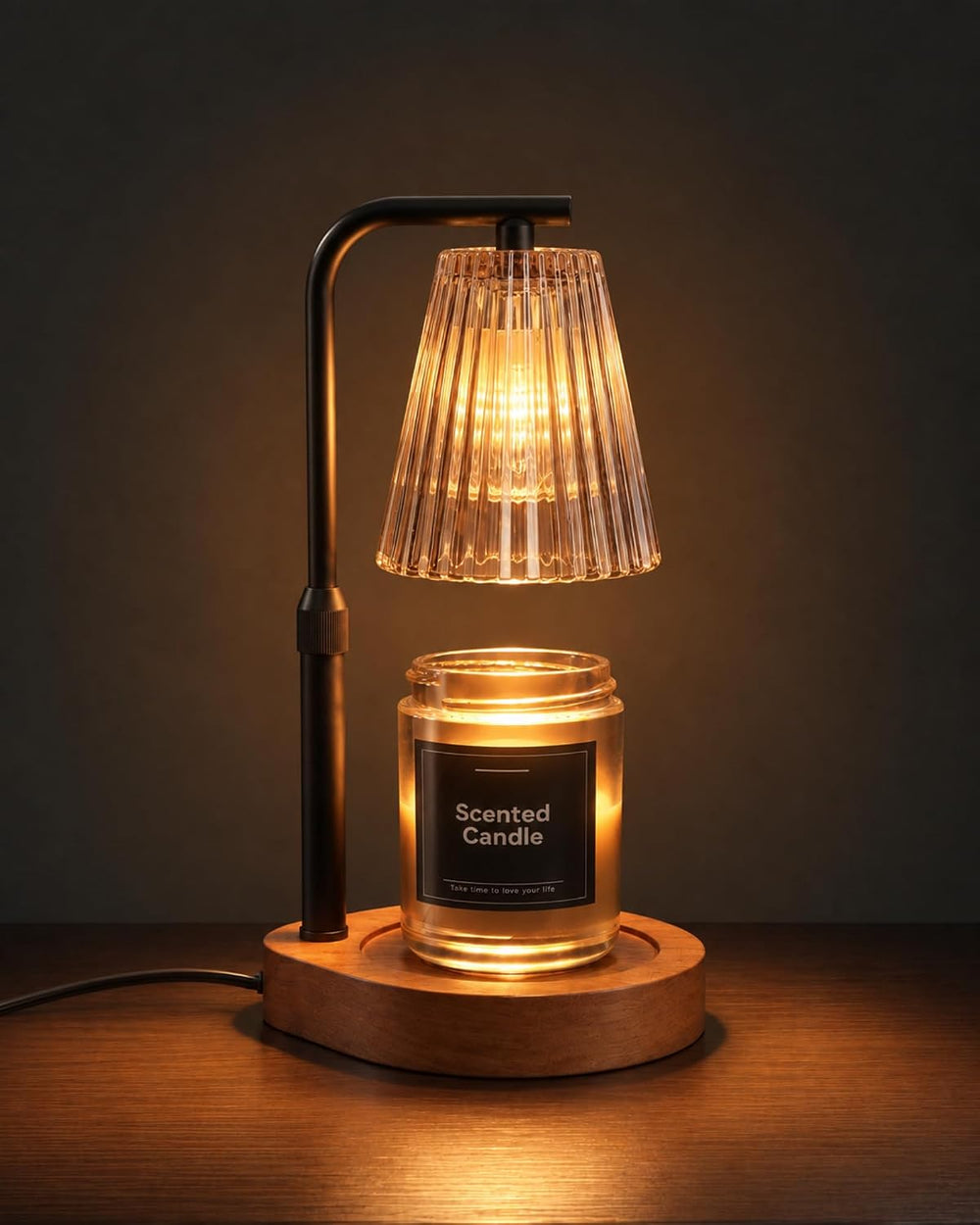 Candle Warmer Lamp with Timer & Dimmer for Yankee Candles, Adjustable Hei...