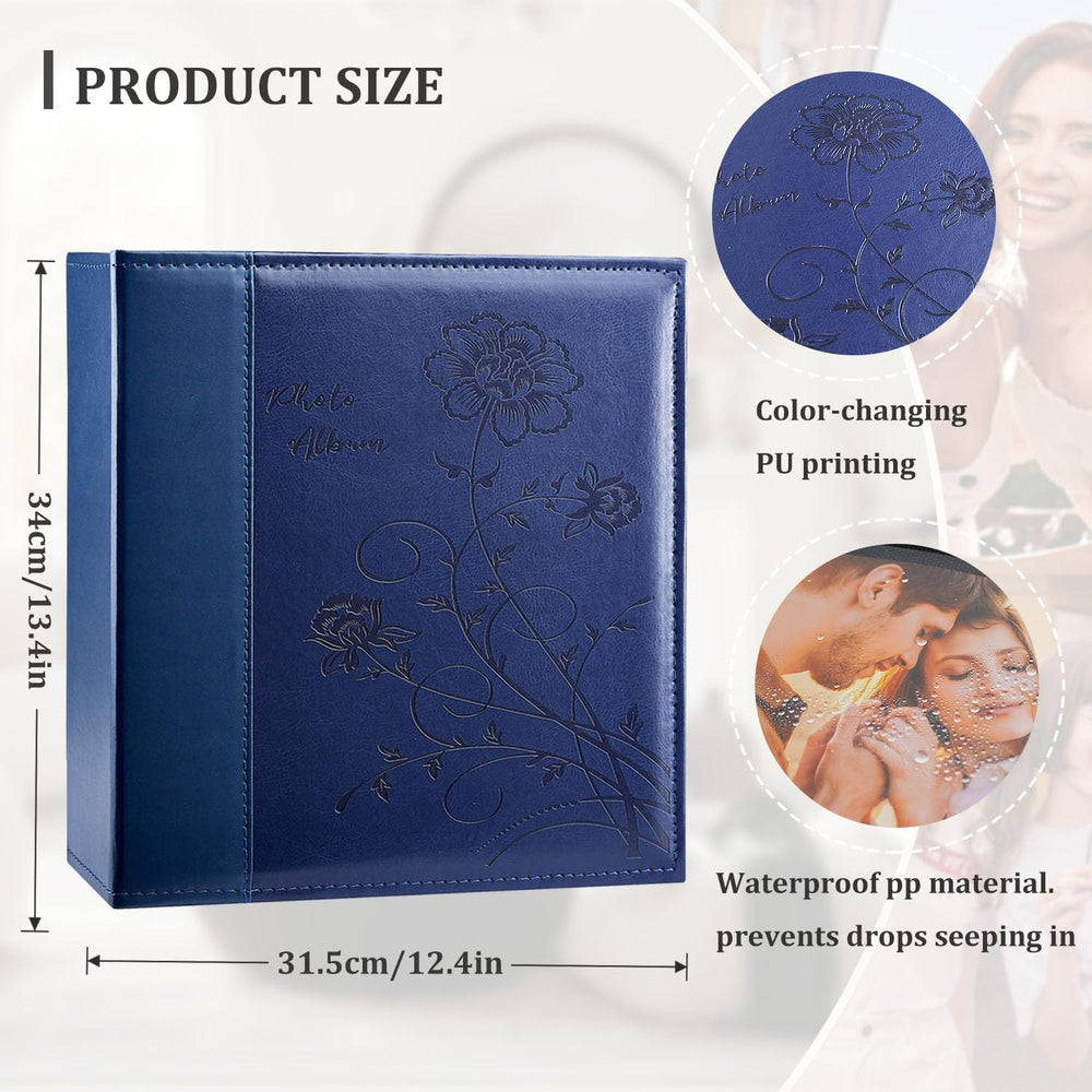 Artmag Photo Album 4x6 1000 Photos, Large Capacity Wedding Family Leather Cov...