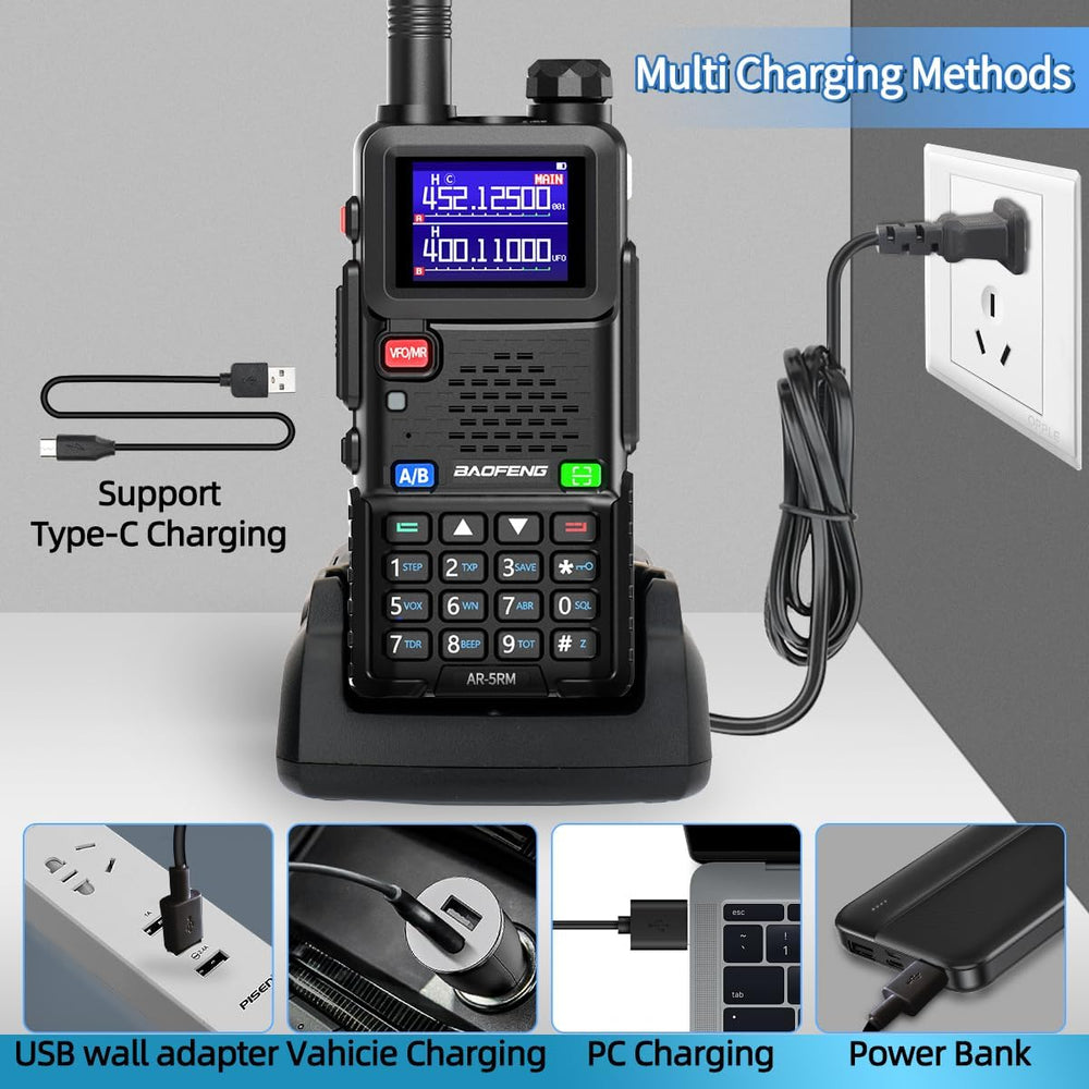 BAOFENG Radio Ham Radio Handheld UV-5R Upgrade Long Range Walkie Talkies Rech...
