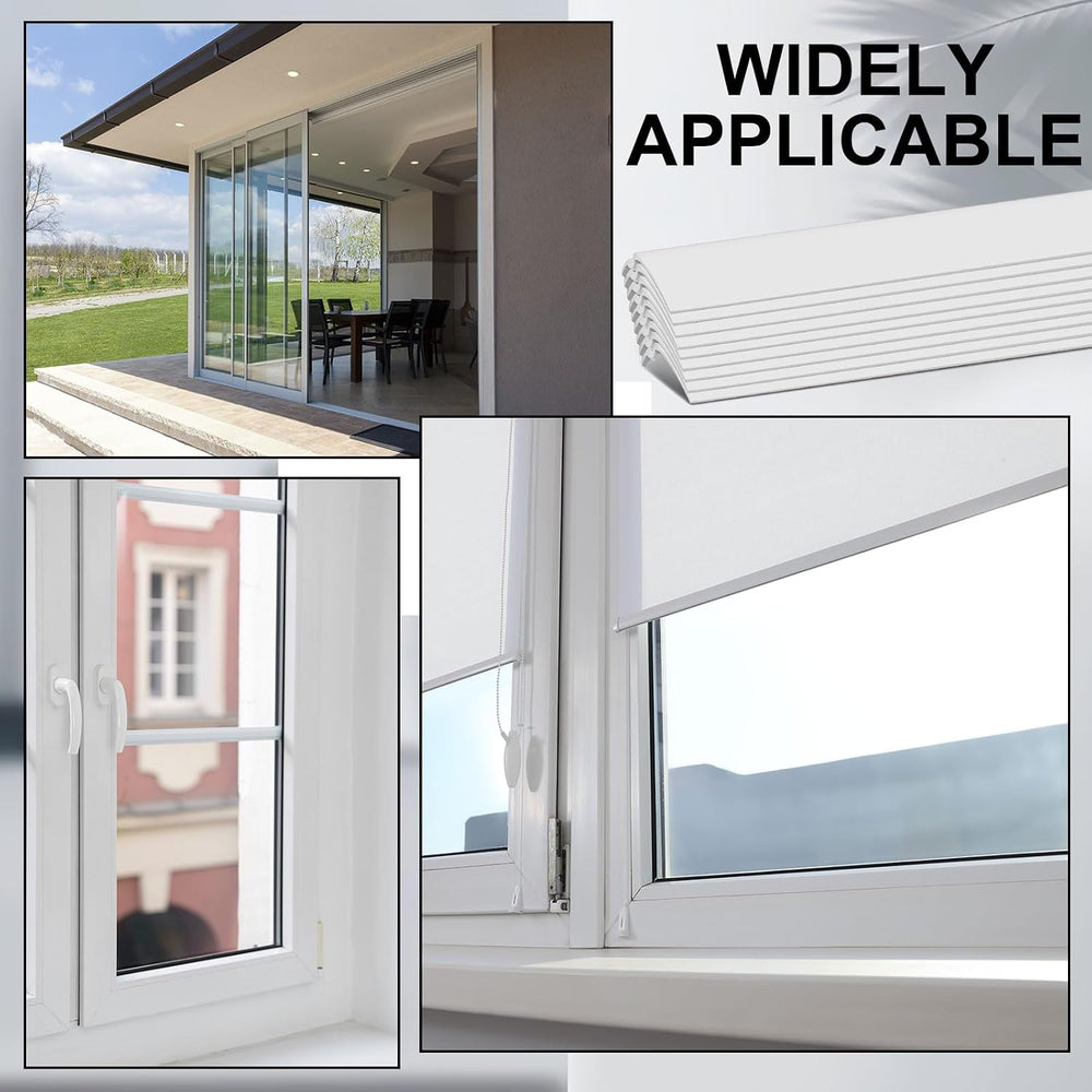 10 Pack Vinyl Snap in Window Glazing Bead, White