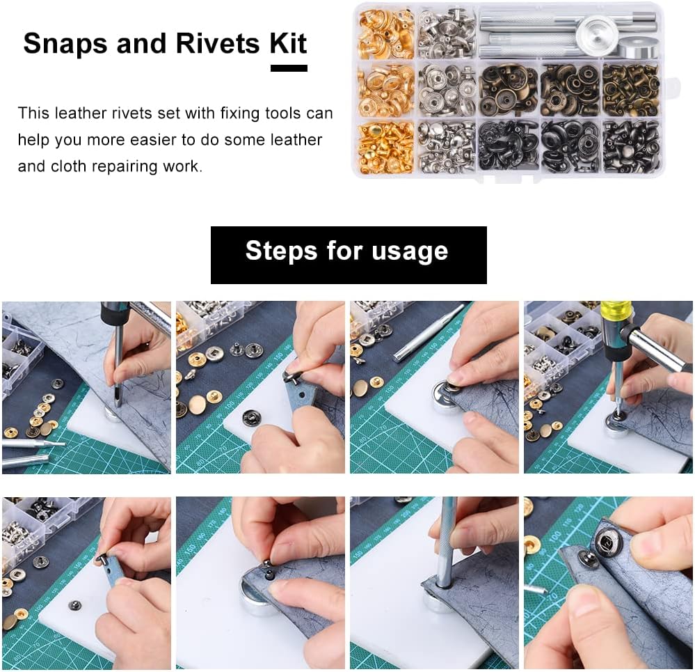 447 Pcs Leather Tooling Kit, Leather Working Kit, Leatherworking Tool