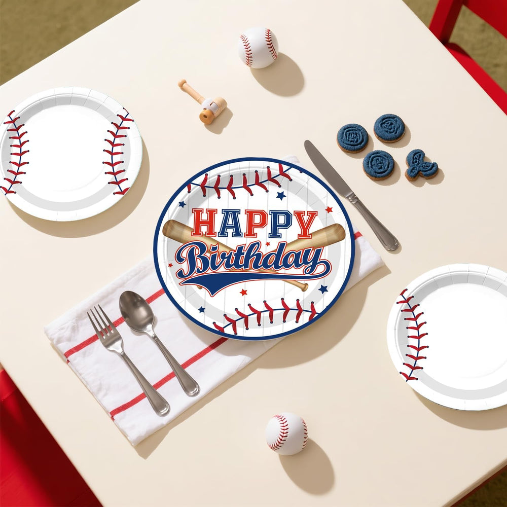 Baseball Birthday Decorations,Serves 20 Guests
