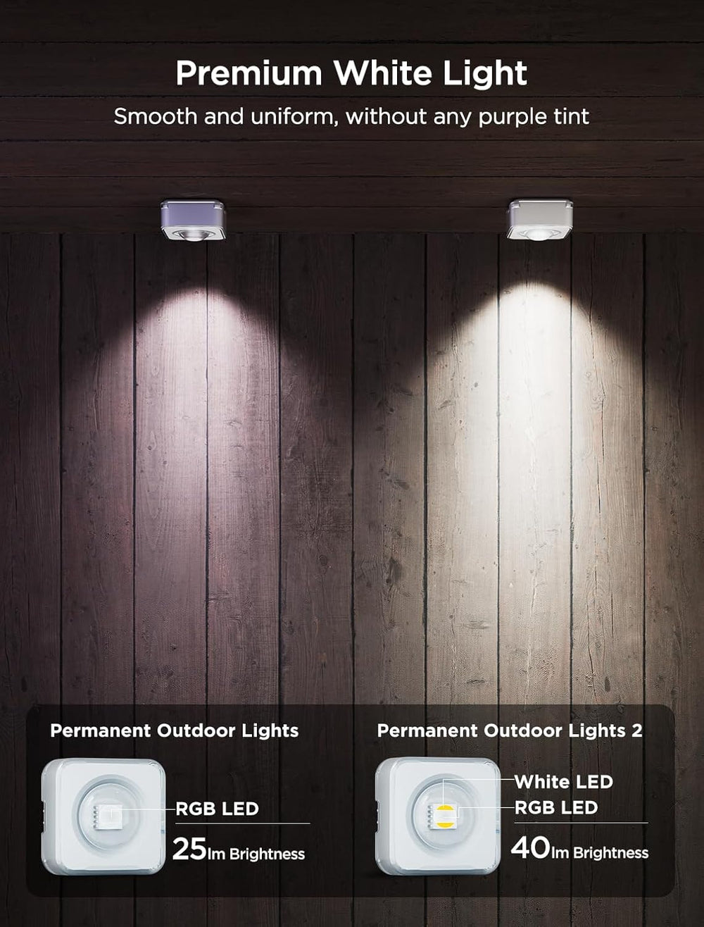 Govee Permanent Outdoor Lights 2, 150ft RGBIC Outdoor Lights with 100 Modes