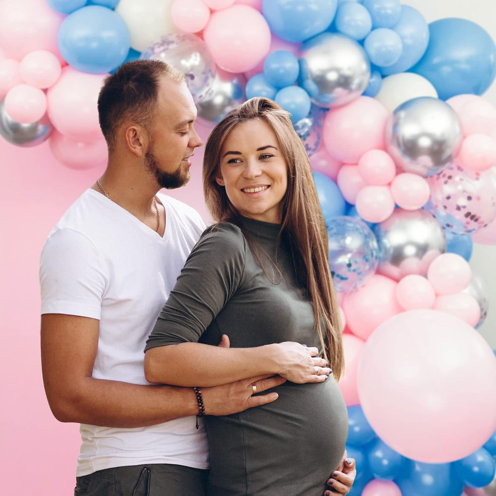 SHIMMER & CONFETTI DIY Balloon Garland and Arch Kit for Gender Reveal, We...