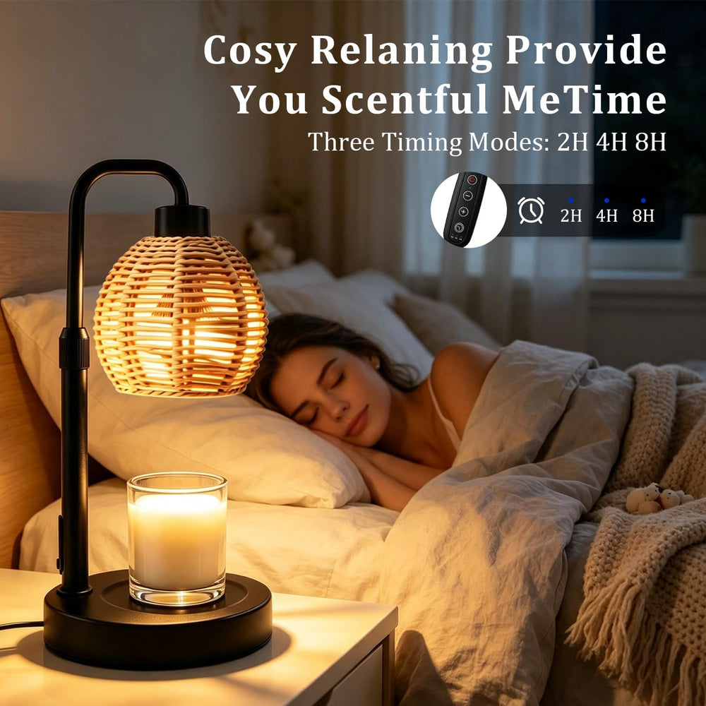 Candle Warmer Lamp with Timer,Dimmable Adjustable Height