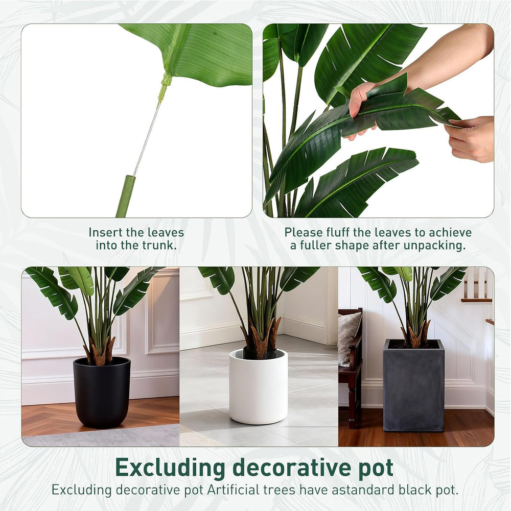 YEPDIN 7 FT Artificial Bird of Paradise Plants Decoration Large Fake Tree