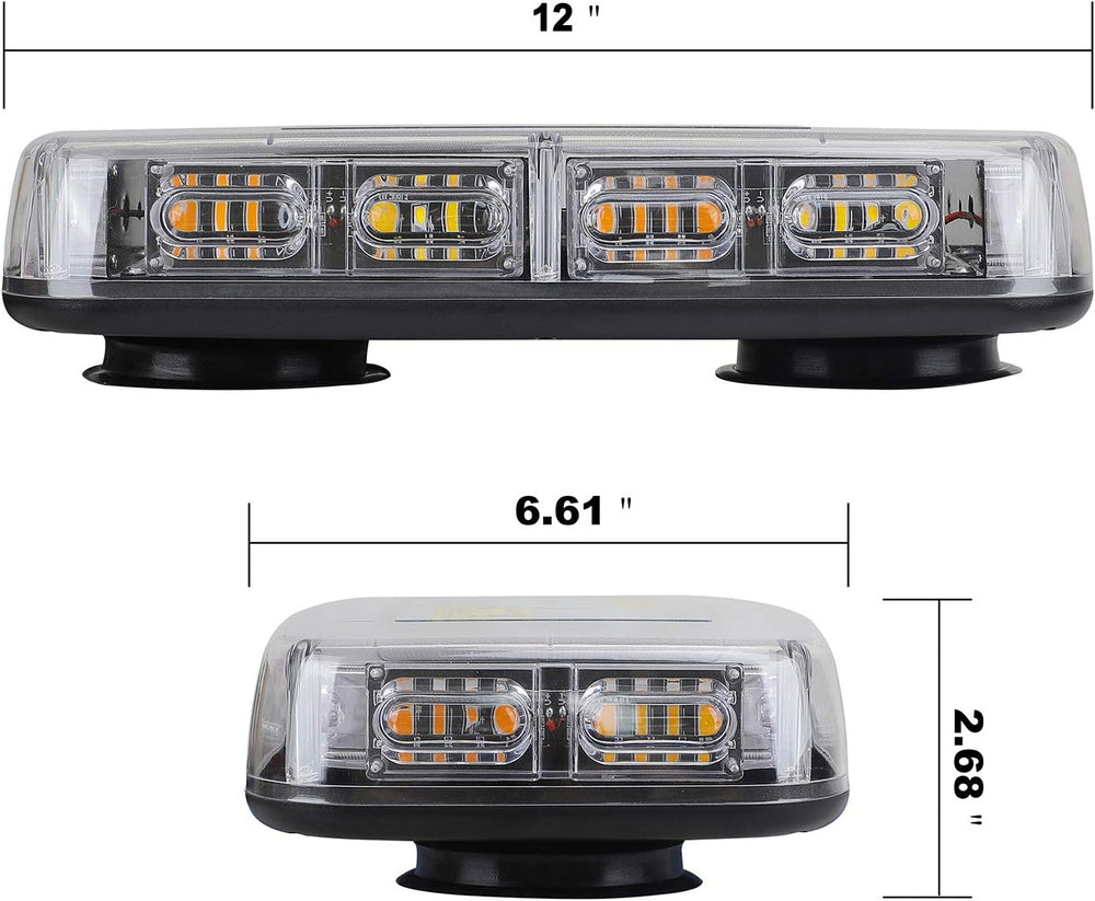 ASPL 48LED Roof Top Strobe Lights with Magnetic Base