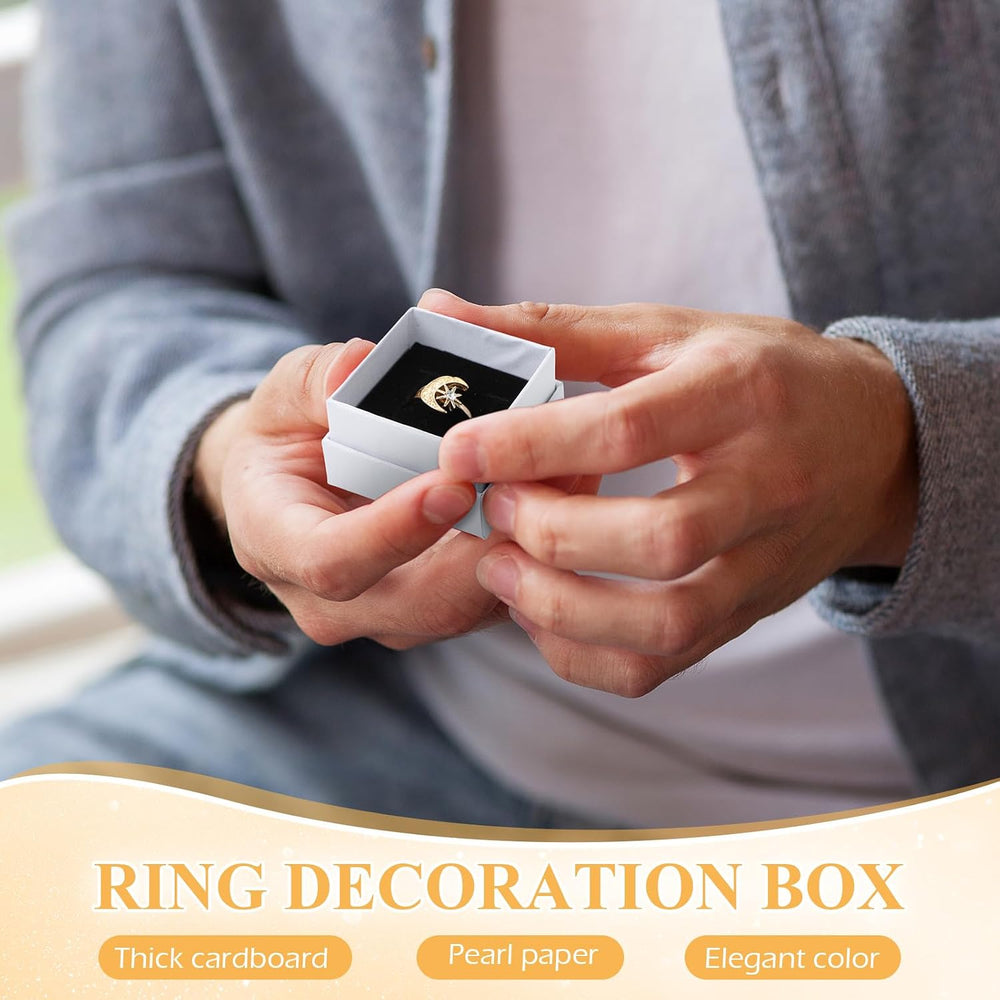Landical 300 Pieces Jewelry Gift Boxes 2 x 2 x 1.2 Inch Jewelry Boxes Square ...
