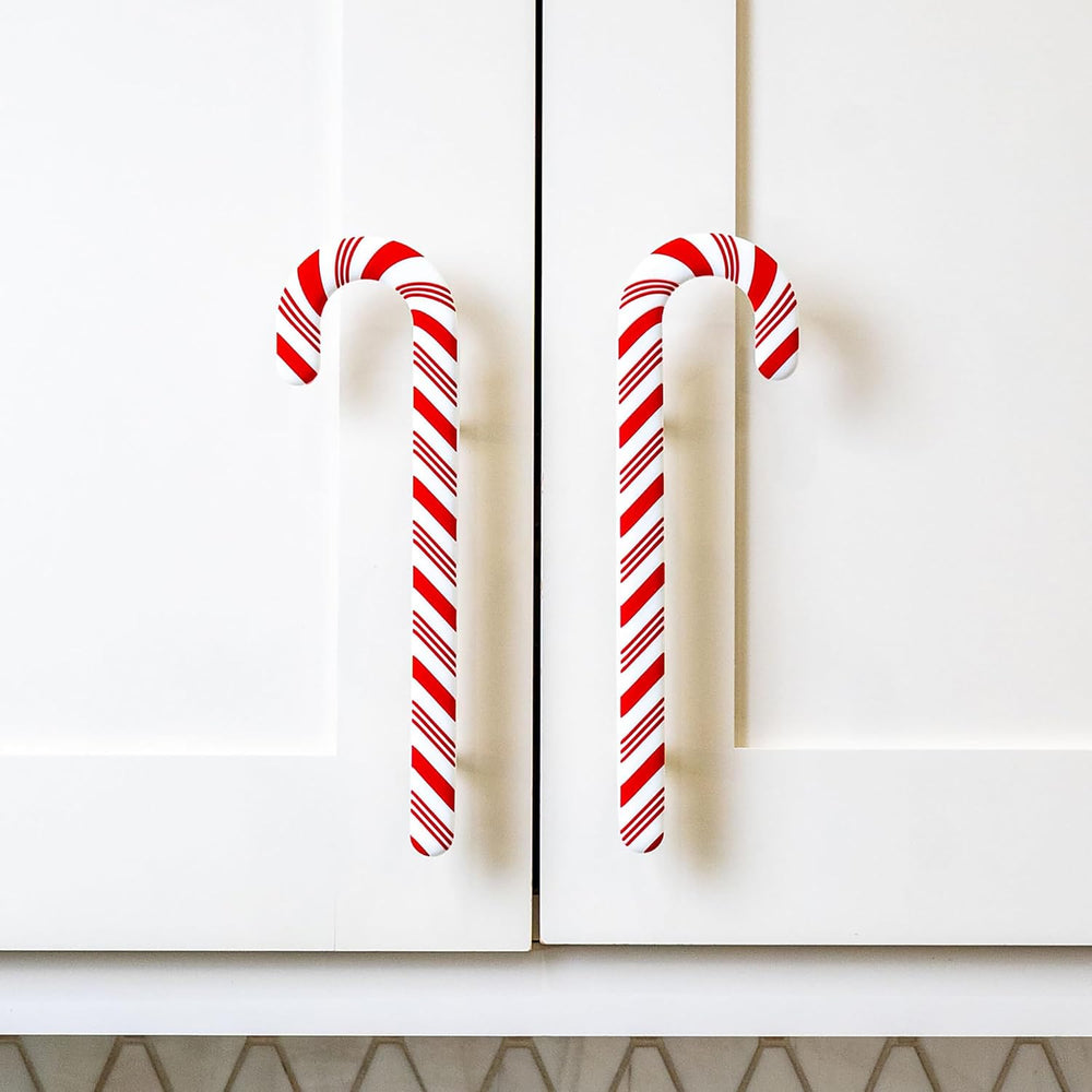 Knobēz Handlez 8pk Medium Candy Cane Handle Covers Cabinet for Decoration