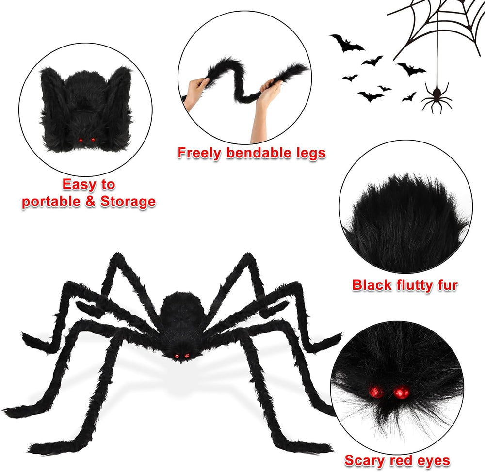 Halloween Spider Decorations Outdoor Indoor: 6 Pcs Giant Halloween Spiders