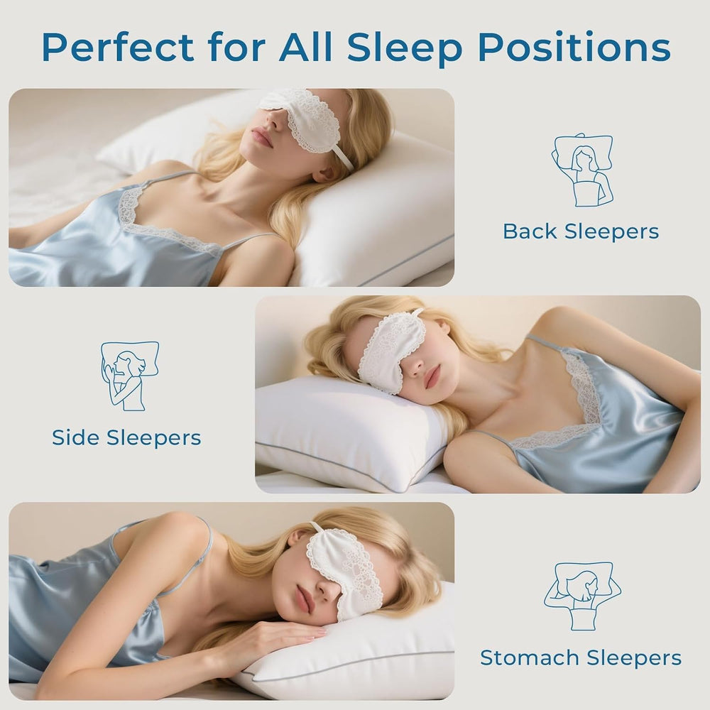 Sasttie Firm Pillows Queen Size Set of 4, Bed Pillows for Side, Back, and Sto...