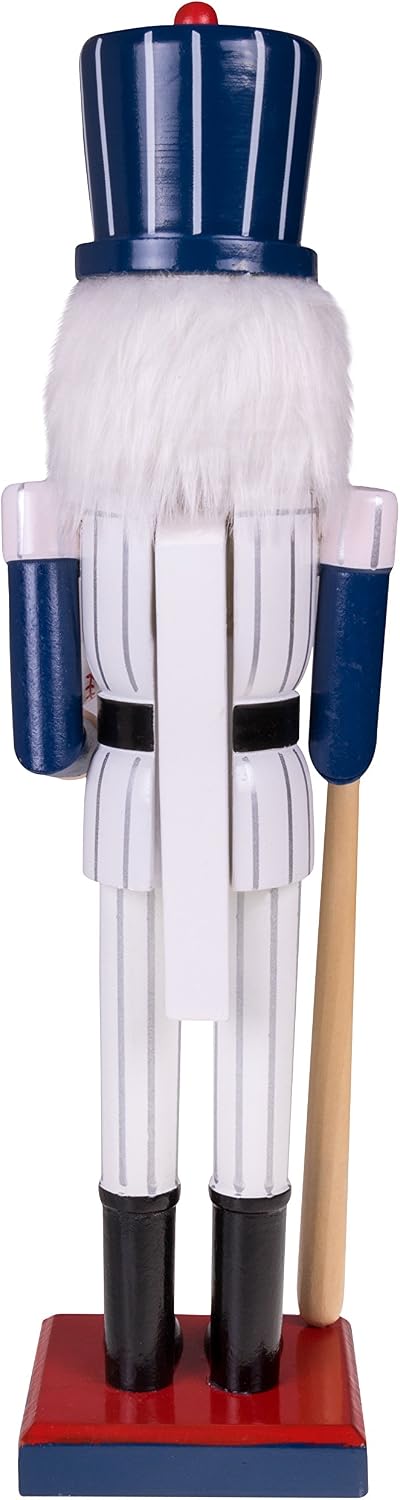 Clever Creations Baseball Player 16 Inch Traditional Wooden Nutcracker, Festi...