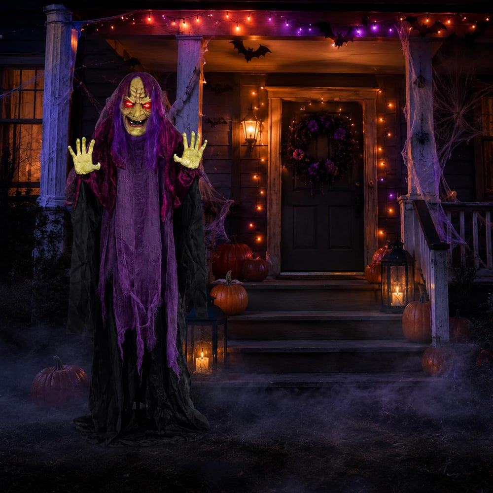 5FT Animated Witch Halloween Indoor Outdoor Decoration