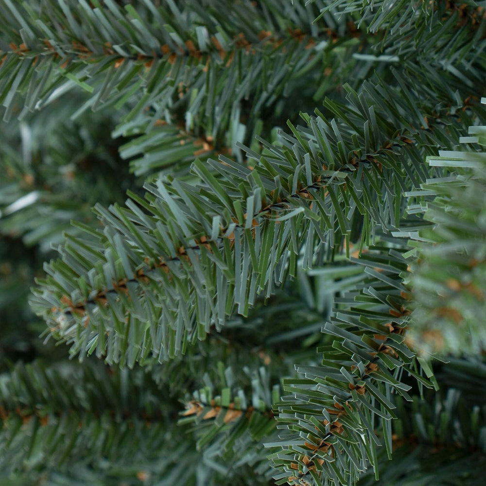 OasisCraft 7ft Christmas Tree Artificial Unlit, Premium Hinged Blue Spruce wi...