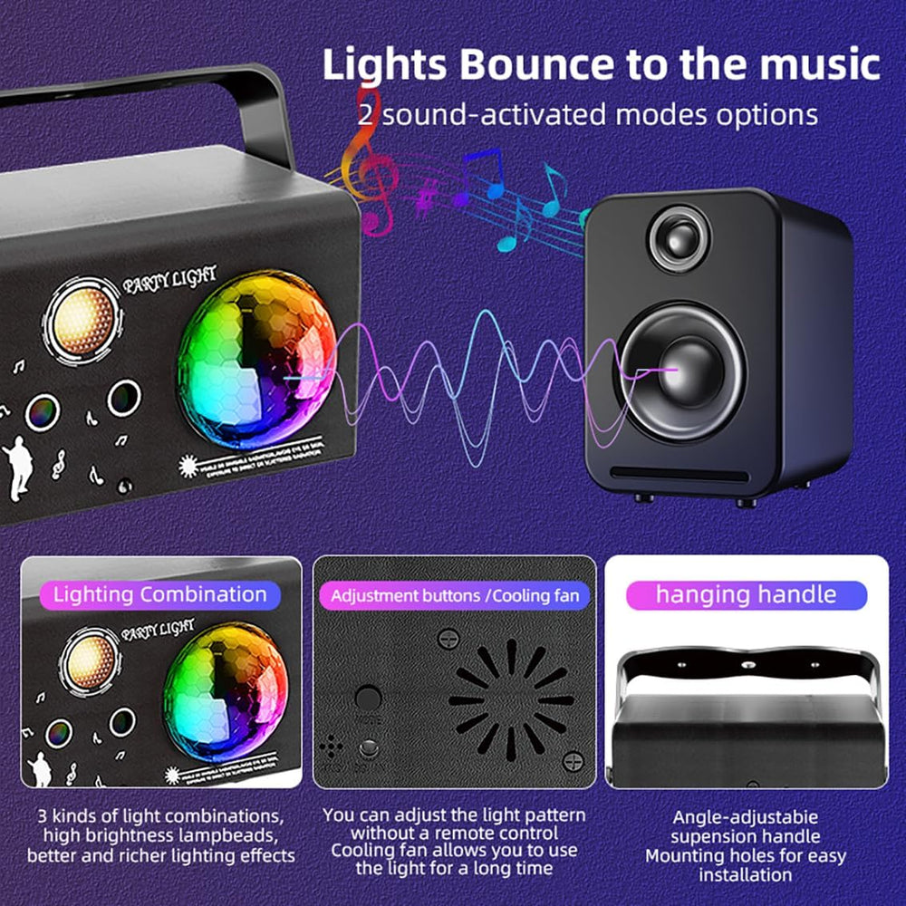 Party Lights DJ Disco Ball Stage Strobe LED Projector