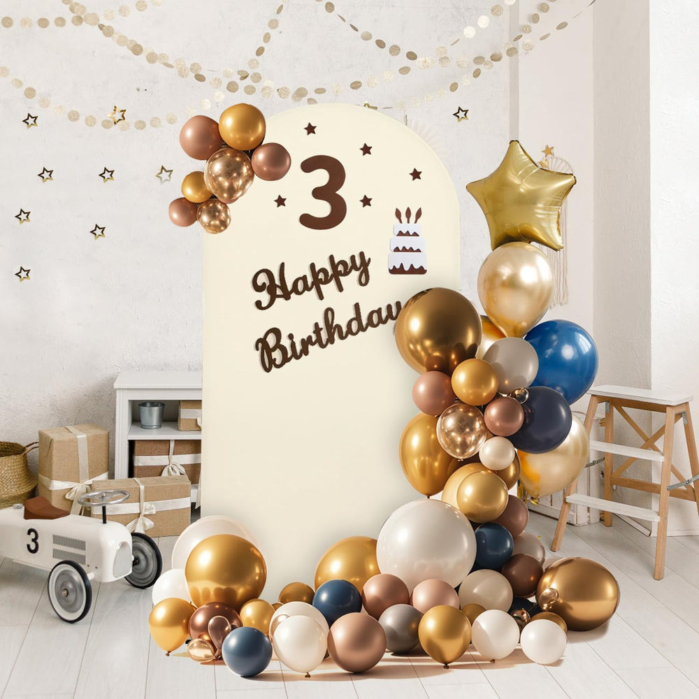 Arch Backdrop Stand and Cover Set, 3 Metal Balloon Arch Backdrop 7.2ft 6.6ft ...