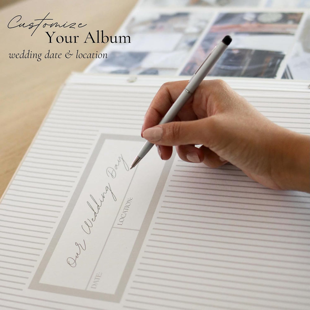 Wedding Photo Album 4x6 Pictures & Custom 2026 Year Linen Picture Scrapbook