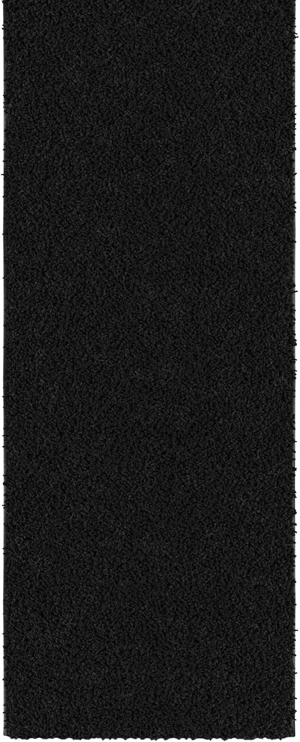 Ottomanson Long Shag Runner Rug 2' x 18', Fluffy Extra Long Hallway R...