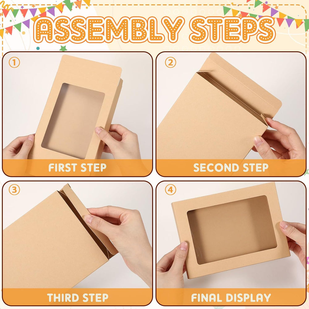 50 Pcs Greeting Card Storage Box, 5.39 x 7.36 x 0.6 Inch