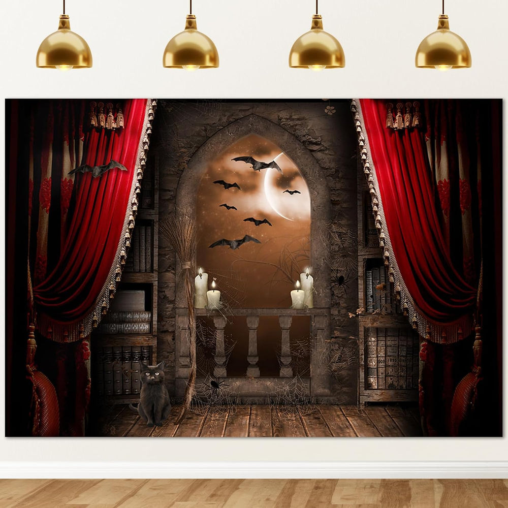 Halloween Photography Backdrop Medieval Castle Background 10x7ft