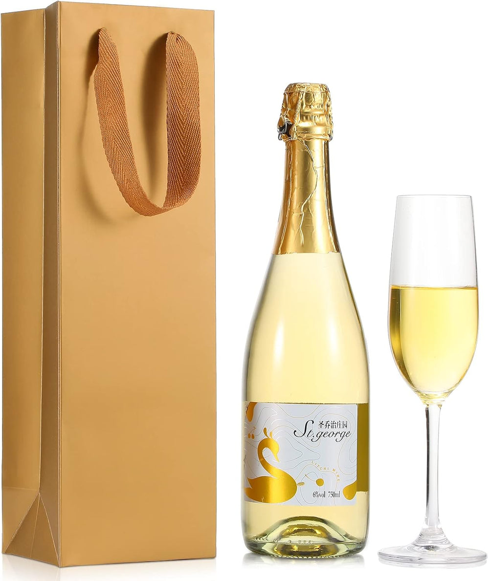 Zonon 48 Pieces Colorful Wine Gift Bags Bulk Christmas Wine Bottle Paper Bags...