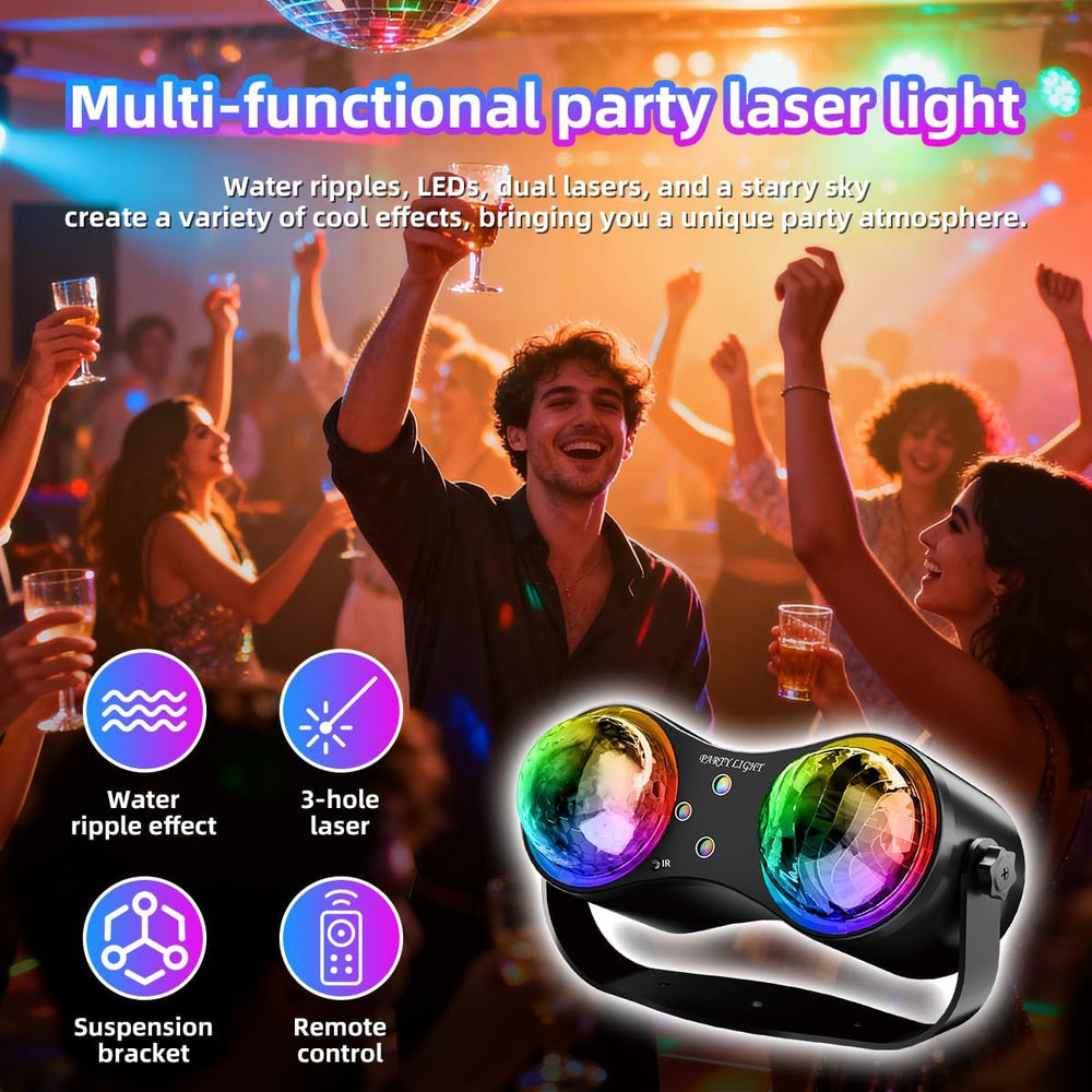 Party Disco Strobe Ocean & Star Double Ball Light