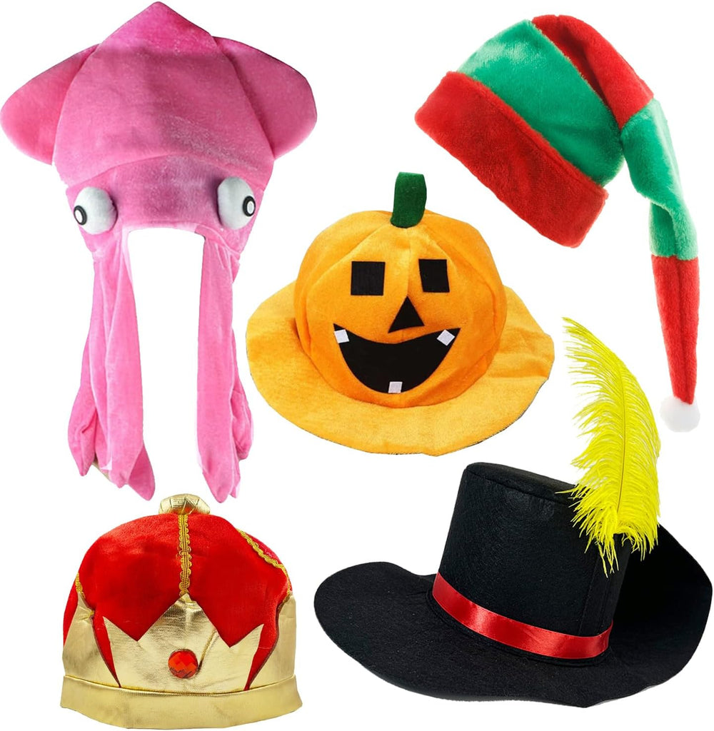 Bulk Premium Funny Hats, 24 Assorted Dress Up Costume Hat, Crazy Party Hats, ...