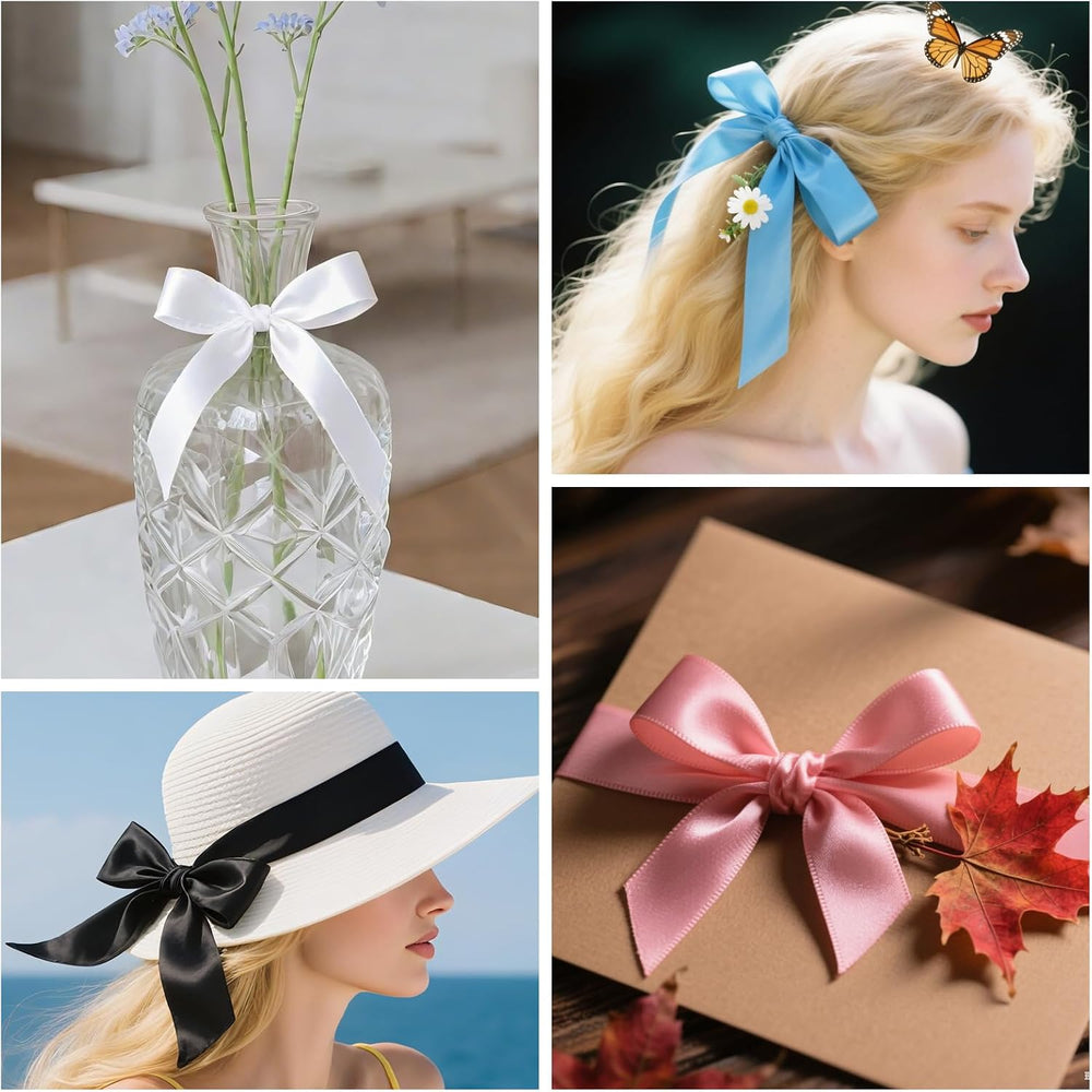 800 Yards Ribbon,1 Inch Satin Ribbon,32 Colors