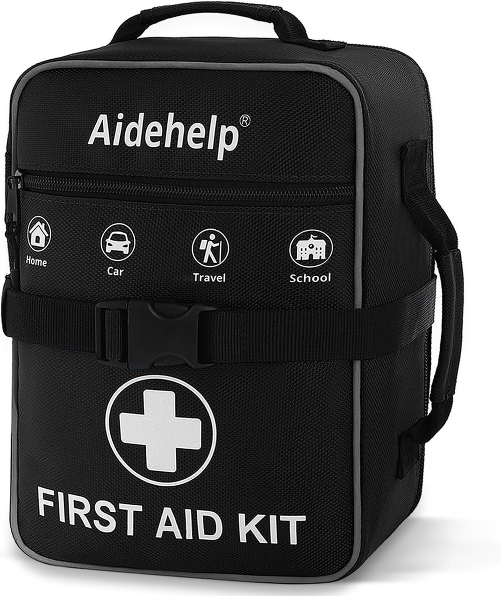 520 Pieces Premium First Aid Kit - Large Emergency Medical Kit (Black)