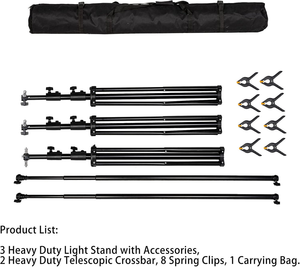 Kate 10x20ft (3x6m) Photography Backdrop Frame Stand for Room Set Adjustable ...