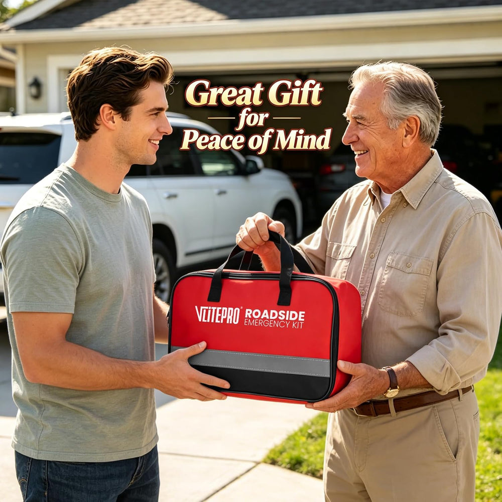 Roadside Emergency Car Kit for New Drivers, Families & Travel