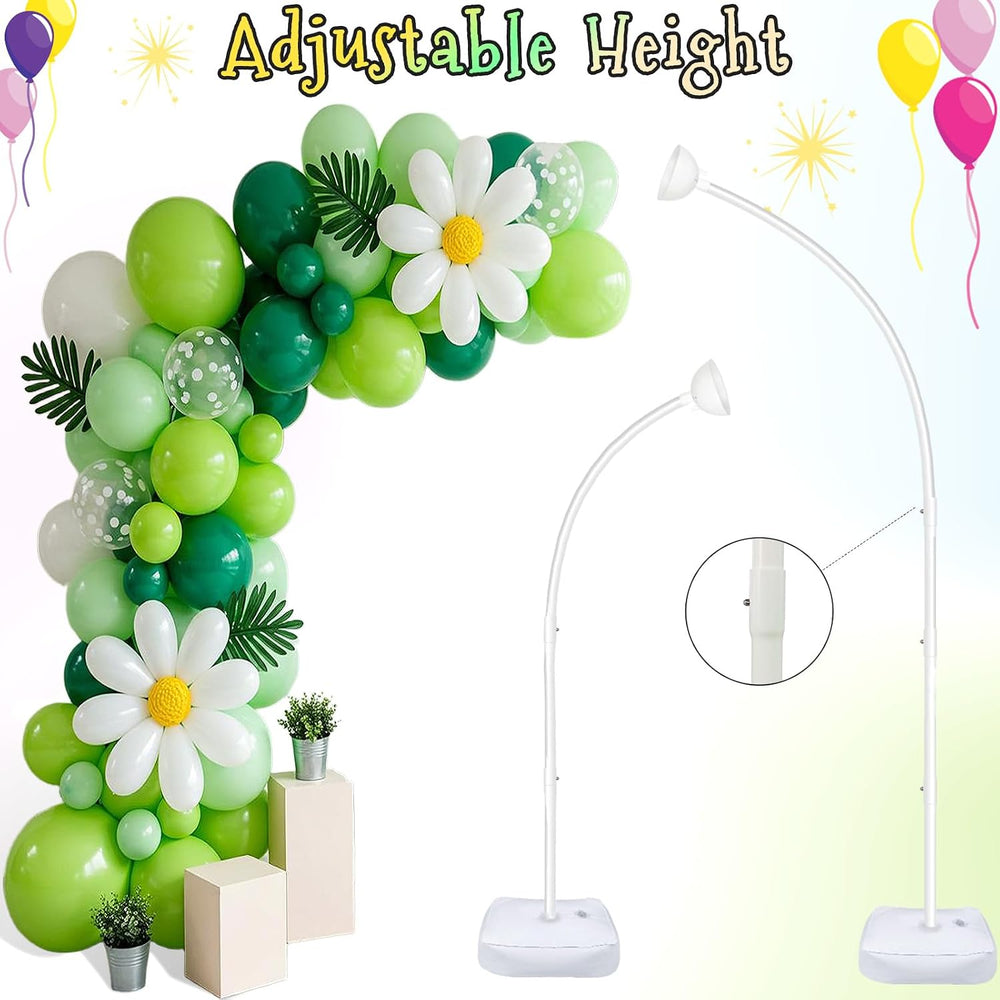 Lighted Half Arch Balloon Stand Kit 8.2FT/6FT Balloon Arch Kit for Party