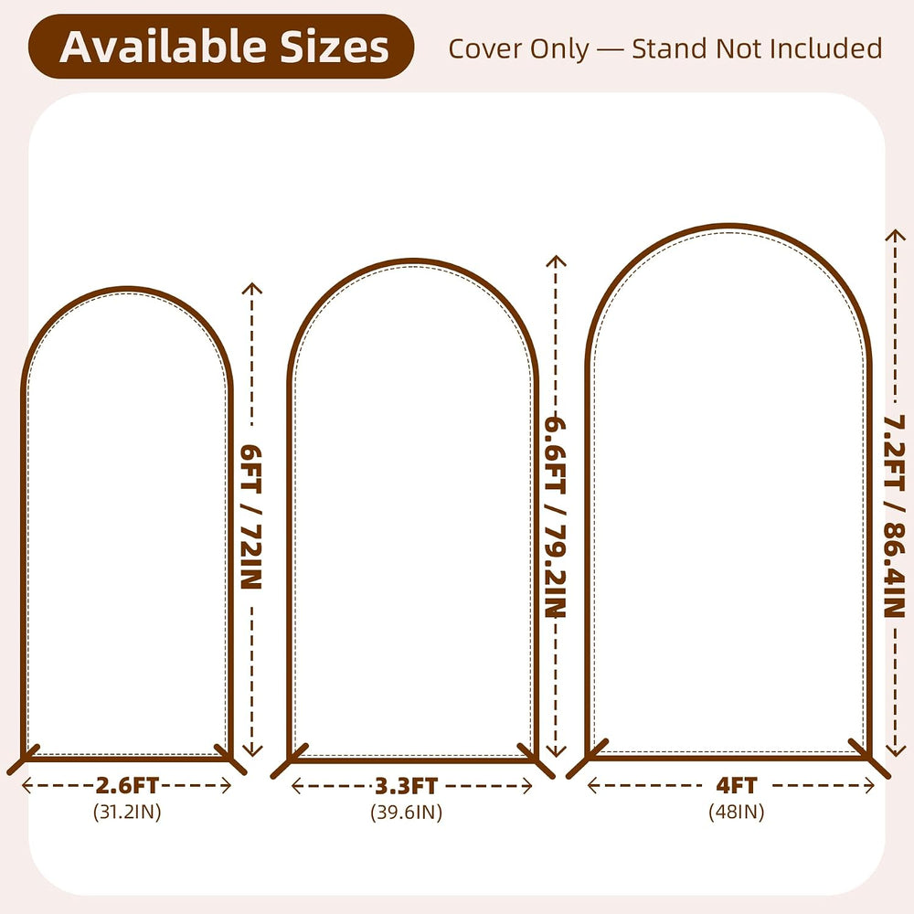 Reversible Gold Black Glitter Arch Backdrop Cover 3 Set 6/6.6/7.2FT, Double-S...