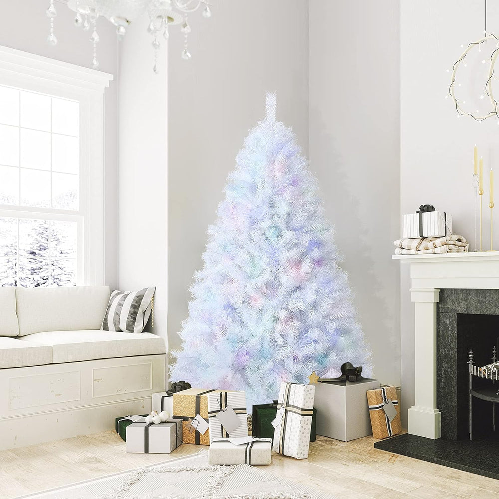 Happygrill 6FT White Christmas Tree Realistic Lush Xmas Tree with 792 PVC &am...