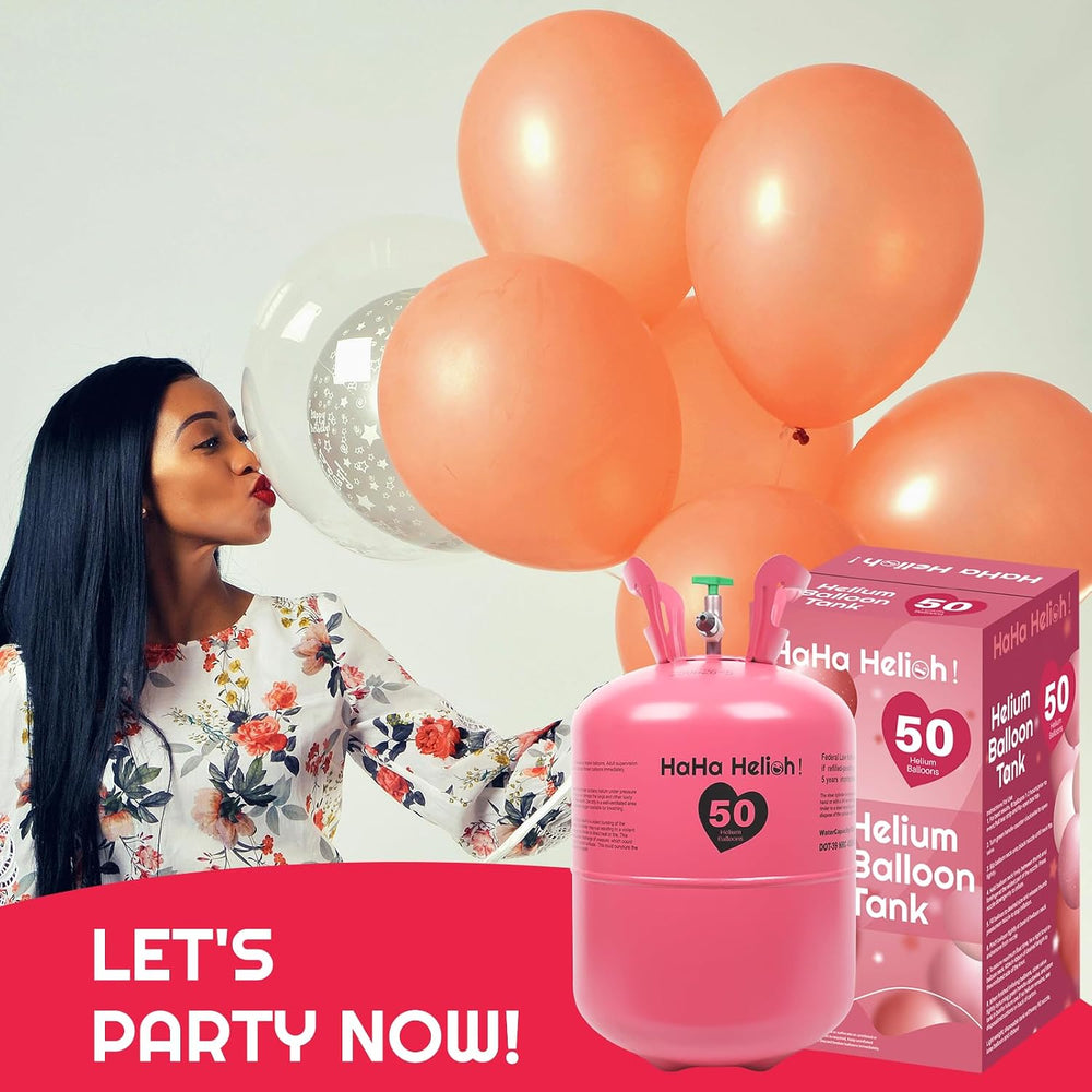 13L Helium Tank for Balloons At Home, Inflates Up to 50 9" Latex Balloons