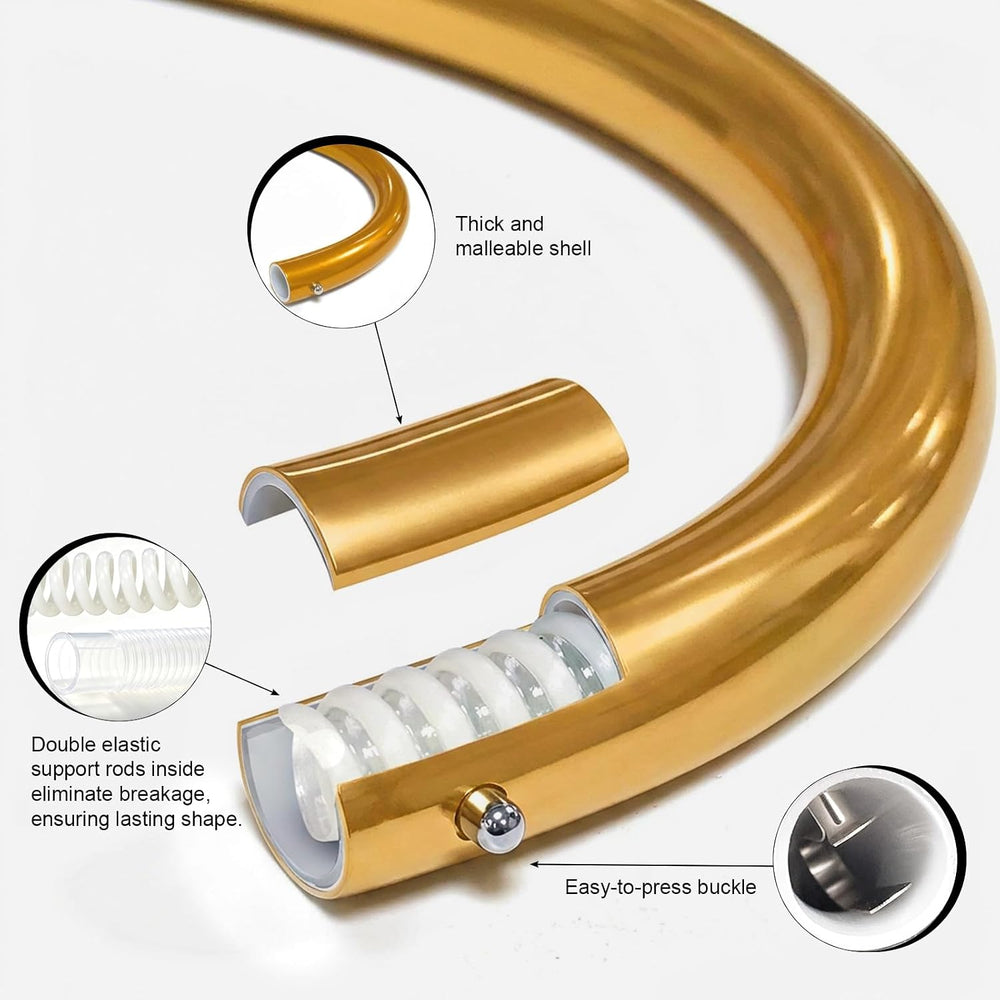 Balloon Arch Kit with Pump 8.2FT/5FT Gold Half Arch Balloon Stand for Party