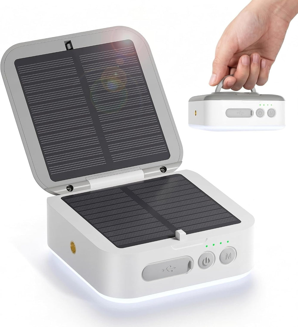 Solar Camping Lantern Rechargeable, 5200mAh Camping Lights 3000LM Camping Lig...