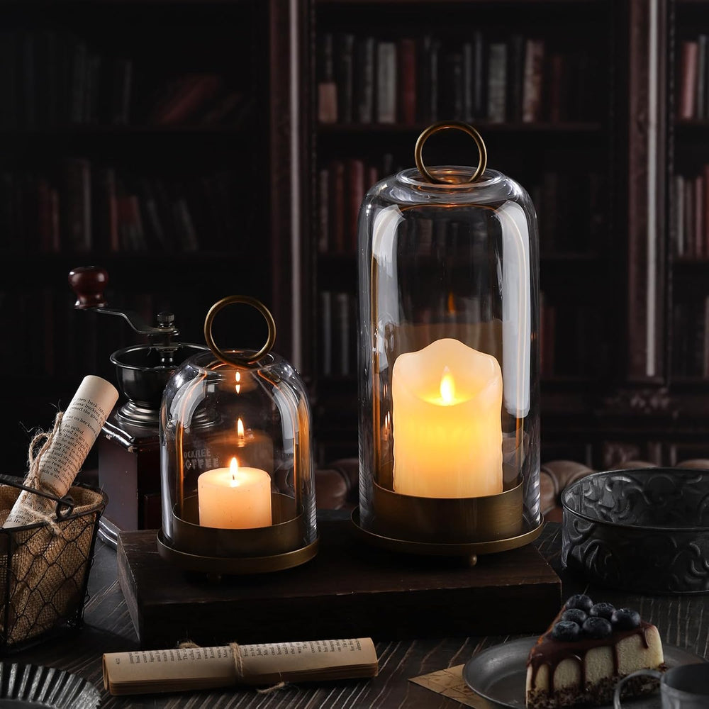 5" & 4" Wide Versatile Metal Candle Holder with Handmade Sturdy...