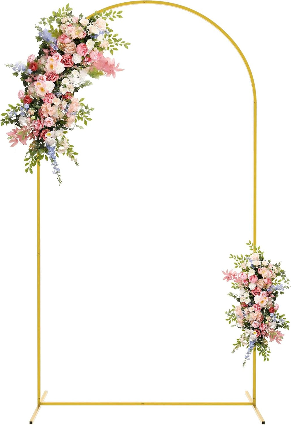 Asee'm 7.2FT Gold Metal Arch Backdrop Stand Wedding Balloon Background