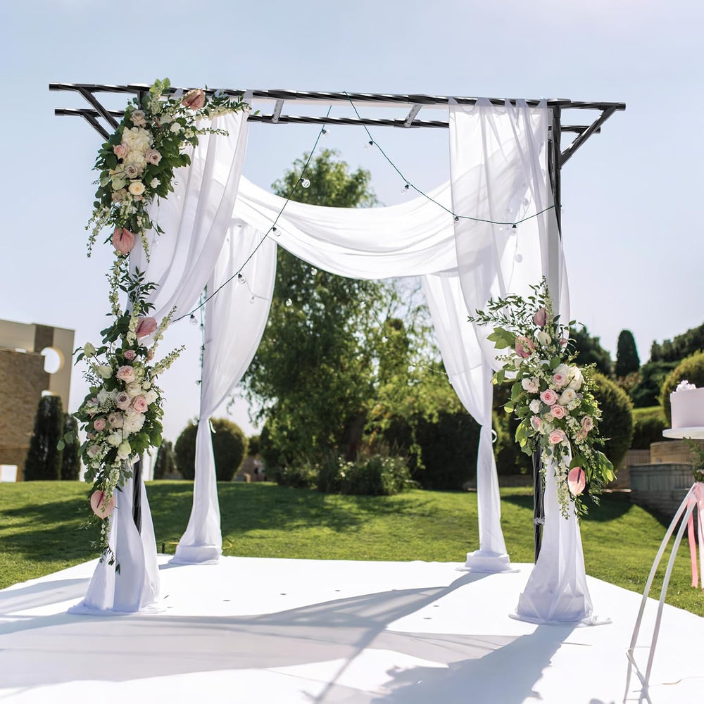 Garden Arch Trellis - 79" L x 86" H Supersize Flattop Garden Arch