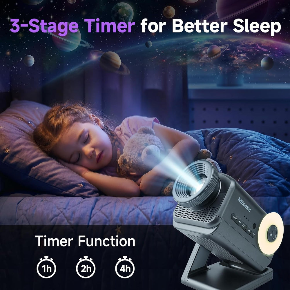 3D Galaxy Projector,HD Star Ocean Planetarium Night Light for Bedroom Decor