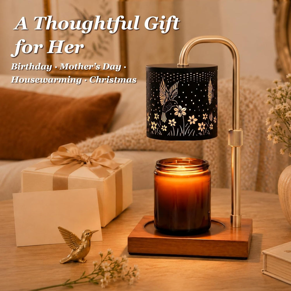 Hummingbird Candle Warmer Lamp with Timer Dimmer, Gifts for Mom