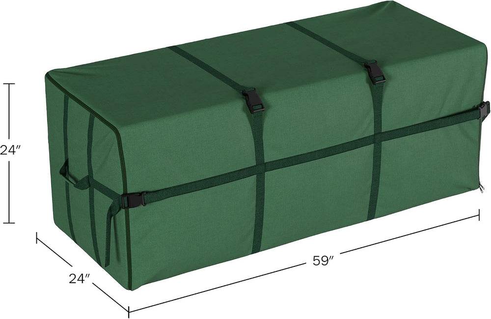Elf Stor Christmas Tree Storage Bag with Handles, Green, 59” x 24” x 24”