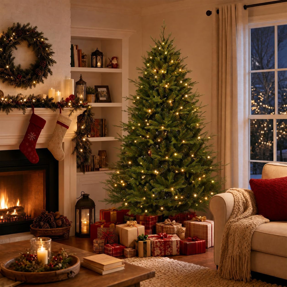 GarveeHome 6ft Artificial Christmas Tree, Xmas Tree with 1248 + Tips